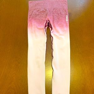 Gymshark Ombré Seamless Leggings - Chalk Pink/Beet